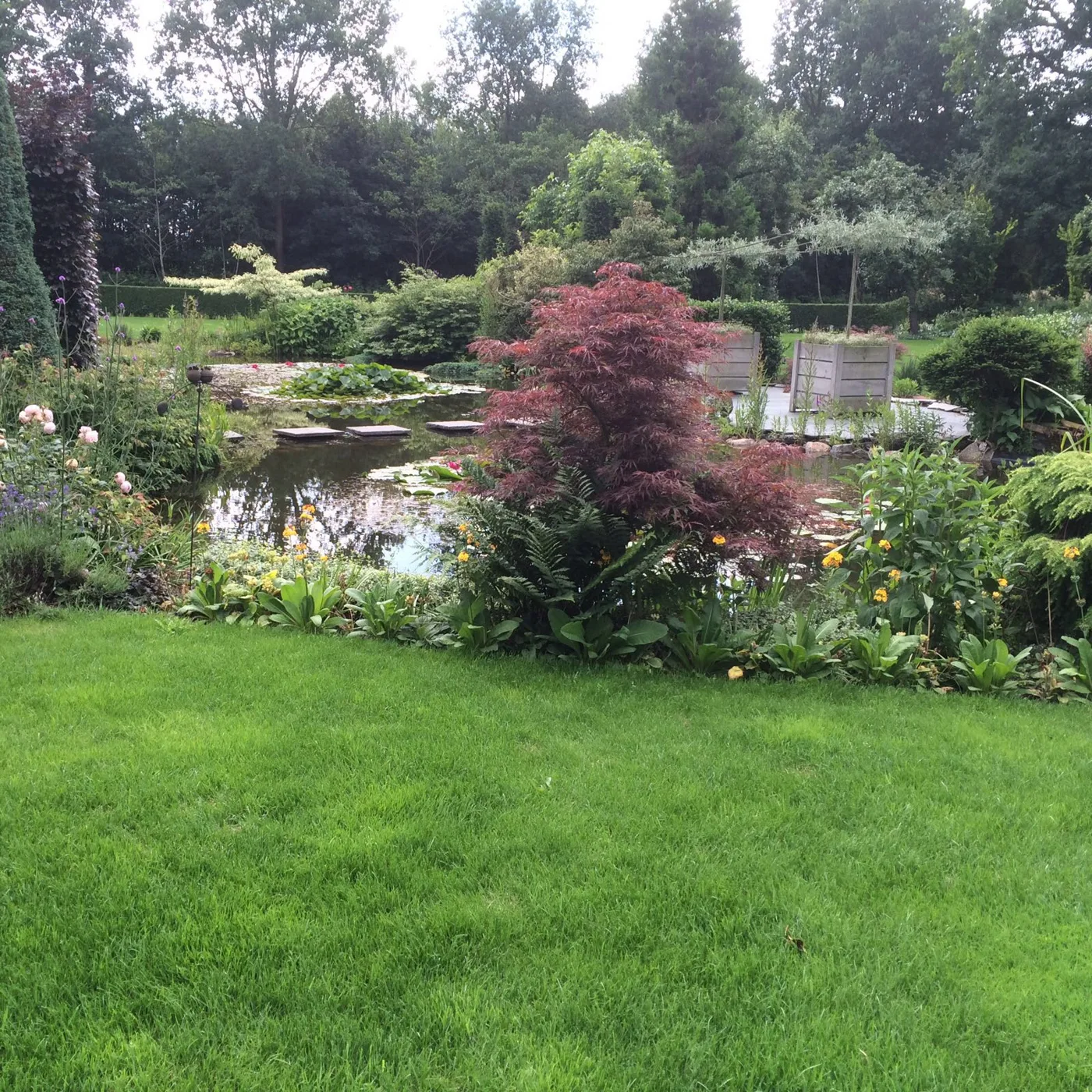 Tuin met borders